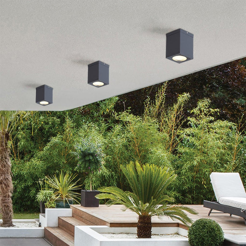 Square LED Waterproof Ceiling Light - Stylish Downlight for Balcony, Entrance, Hallway & Bedroom