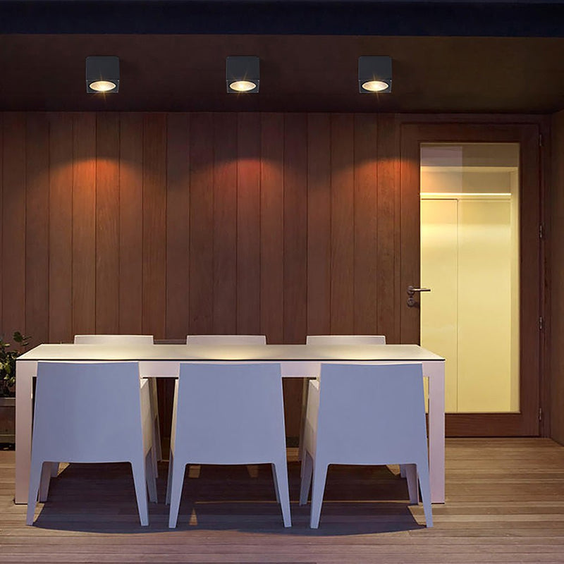 Square LED Waterproof Ceiling Light - Stylish Downlight for Balcony, Entrance, Hallway & Bedroom