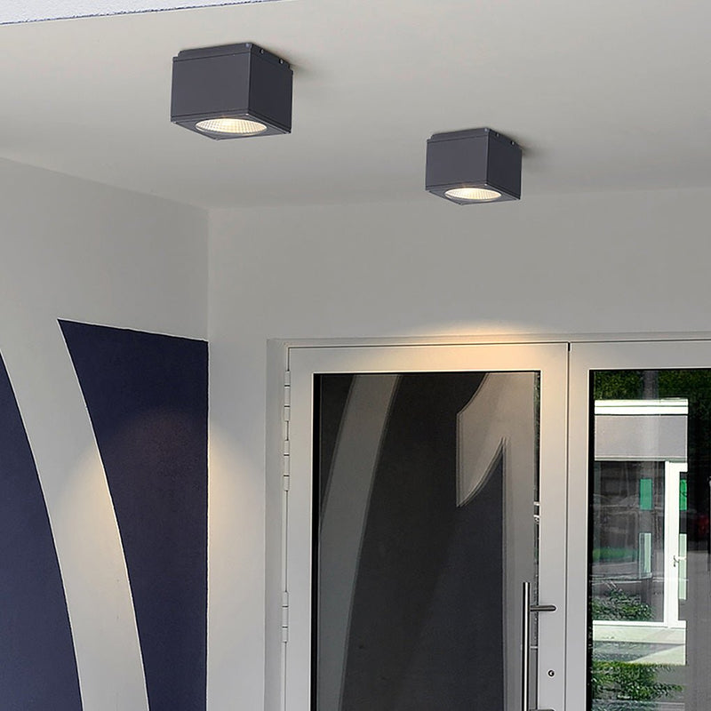 Square LED Waterproof Ceiling Light - Stylish Downlight for Balcony, Entrance, Hallway & Bedroom