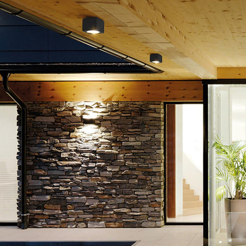 Square LED Waterproof Ceiling Light - Stylish Downlight for Balcony, Entrance, Hallway & Bedroom