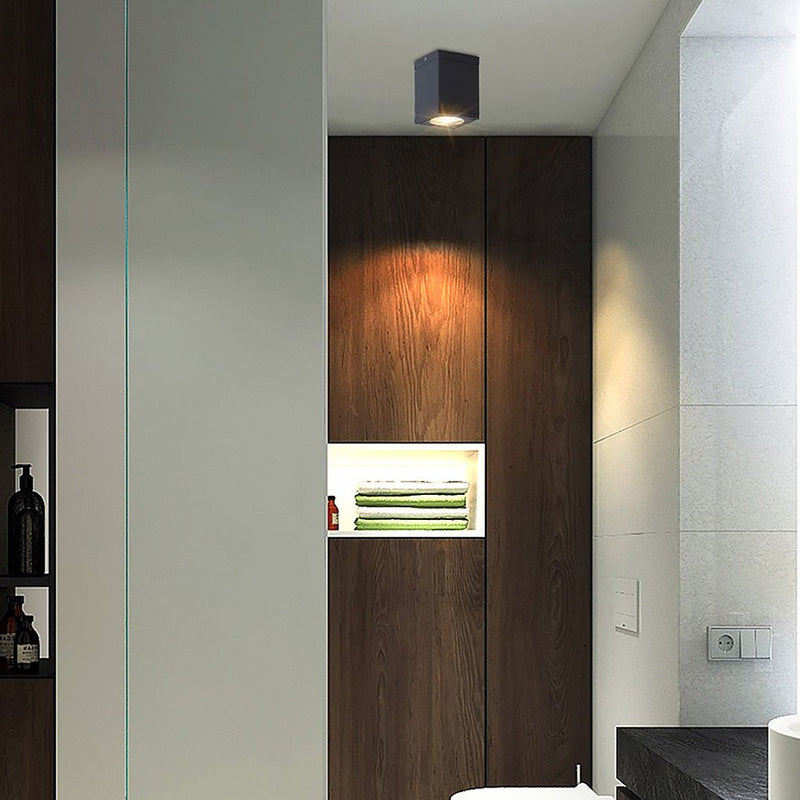 Square LED Waterproof Ceiling Light - Stylish Downlight for Balcony, Entrance, Hallway & Bedroom