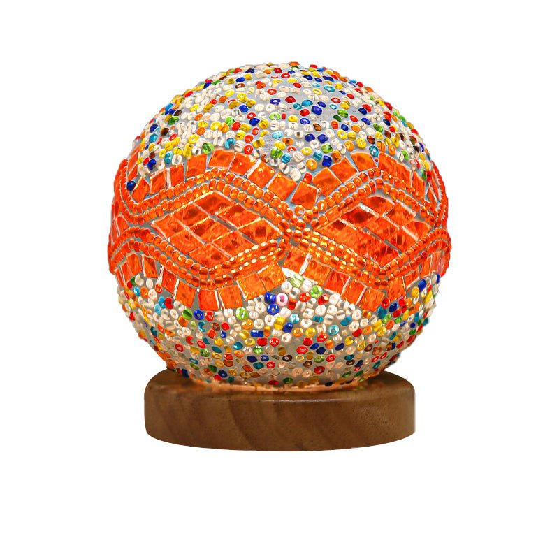 Stained Glass Mosaic LED Table Lamp - Elegant Home Decor Lighting