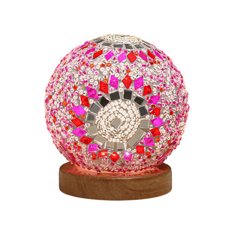 Stained Glass Mosaic LED Table Lamp - Elegant Home Decor Lighting