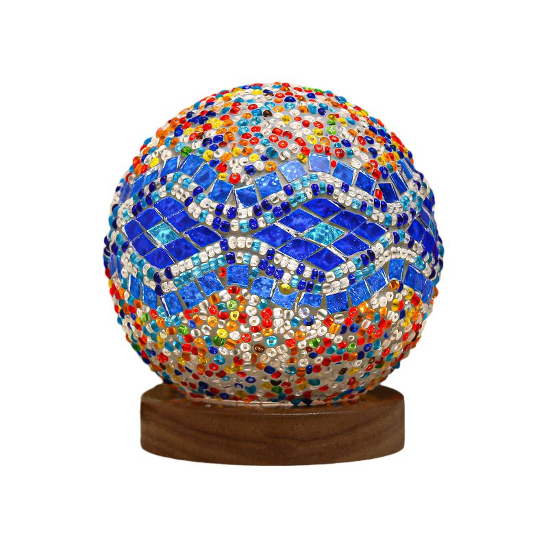 Stained Glass Mosaic LED Table Lamp - Elegant Home Decor Lighting