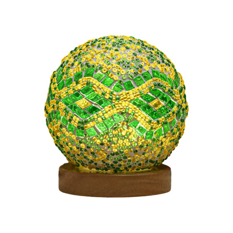 Stained Glass Mosaic LED Table Lamp - Elegant Home Decor Lighting