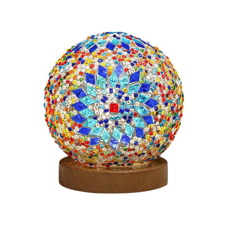 Stained Glass Mosaic LED Table Lamp - Elegant Home Decor Lighting