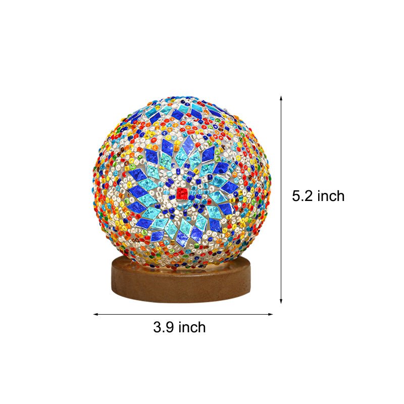 Stained Glass Mosaic LED Table Lamp - Elegant Home Decor Lighting
