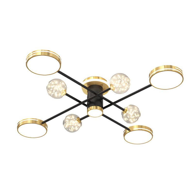 Starry Flowers Modern Ceiling Light Fixture - Three-Step Dimming Hanging Lamp for Elegant Home Decor