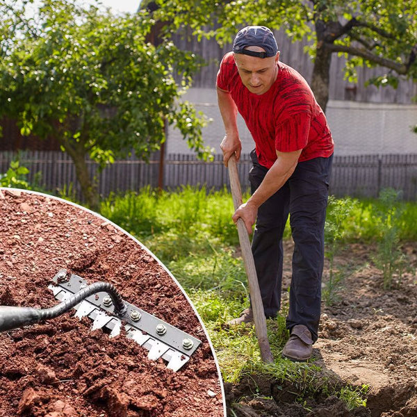 Multi-Functional Lawn Rake with Ergonomic Handle - Perfect for Easy Yard Maintenance