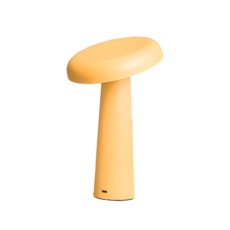Dimmable Tiltable Mushroom Table Lamp - USB Rechargeable Touch Control - Modern LED Design for Home & Office
