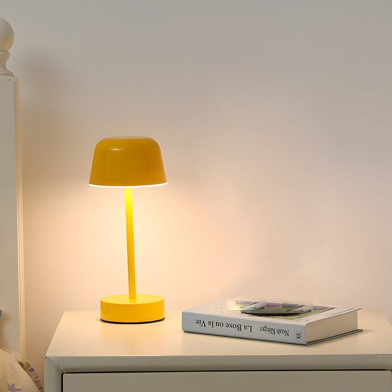 Adjustable Hat-Style Metal Finish Table Lamp - Modern Tunable Lighting for Home Decor