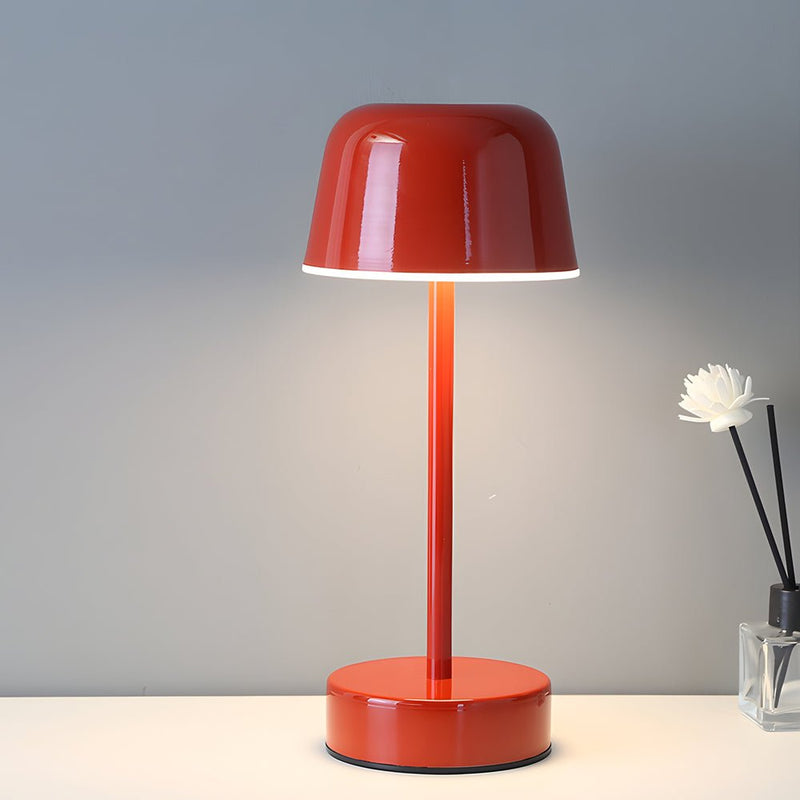 Adjustable Hat-Style Metal Finish Table Lamp - Modern Tunable Lighting for Home Decor