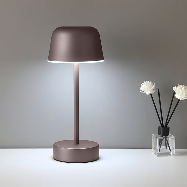 Adjustable Hat-Style Metal Finish Table Lamp - Modern Tunable Lighting for Home Decor