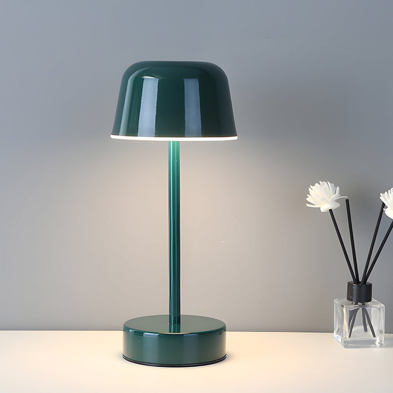 Adjustable Hat-Style Metal Finish Table Lamp - Modern Tunable Lighting for Home Decor