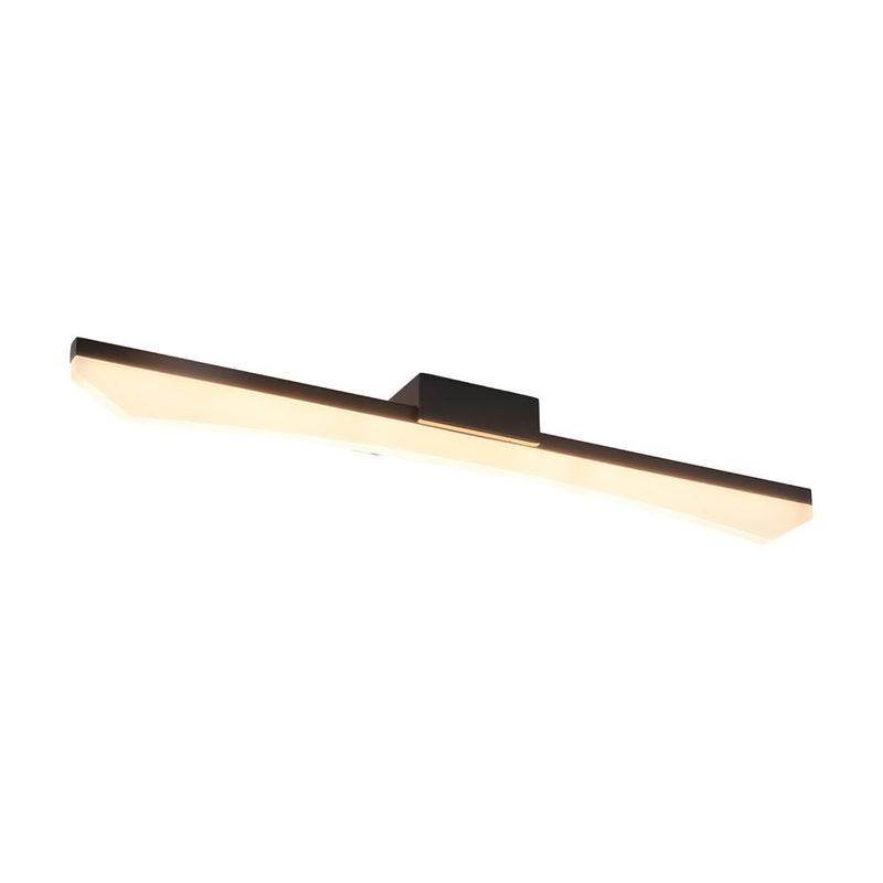 Modern Ultra-Sleek Curved Linear LED Vanity Light - Stylish Lighting for Contemporary Bathrooms
