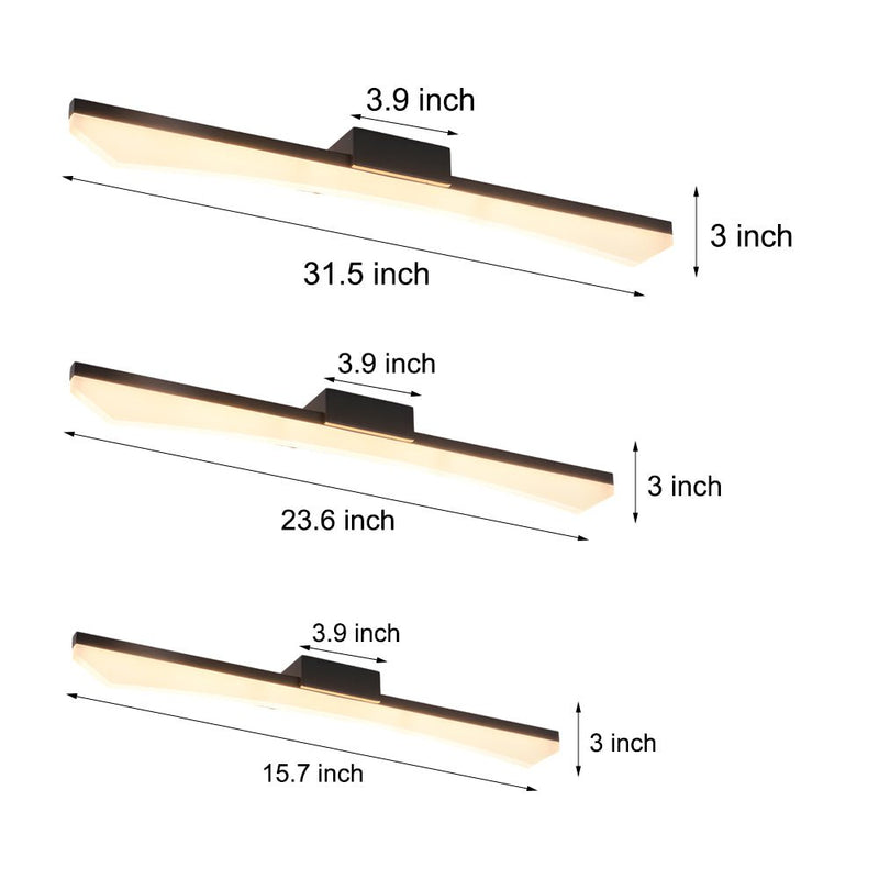 Modern Ultra-Sleek Curved Linear LED Vanity Light - Stylish Lighting for Contemporary Bathrooms
