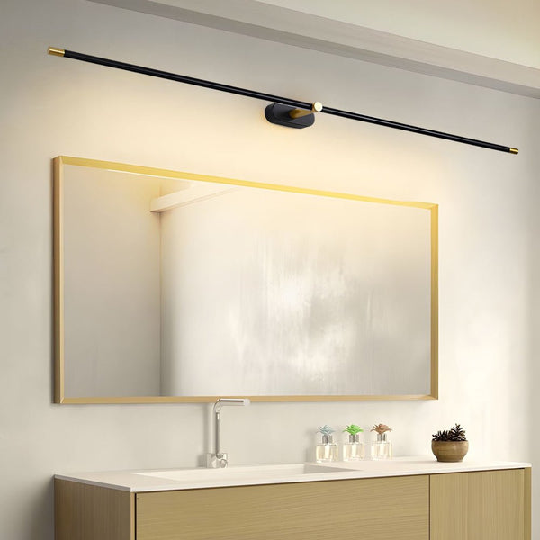 Ultra-Slim Cylindrical LED Bathroom Vanity Light - Indirect Lighting, Available in 26.8'', 38.6'', 50.4'' Lengths - Modern & Stylish Design for Elegant Bathrooms