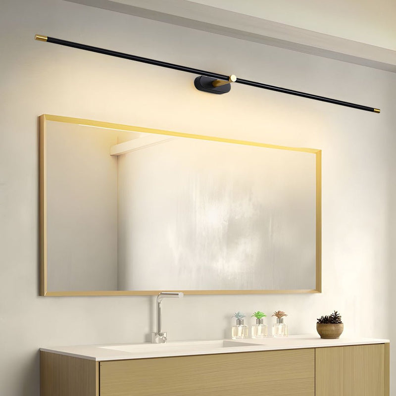 Ultra-Slim Cylindrical LED Bathroom Vanity Light - Indirect Lighting, Available in 26.8'', 38.6'', 50.4'' Lengths - Modern & Stylish Design for Elegant Bathrooms