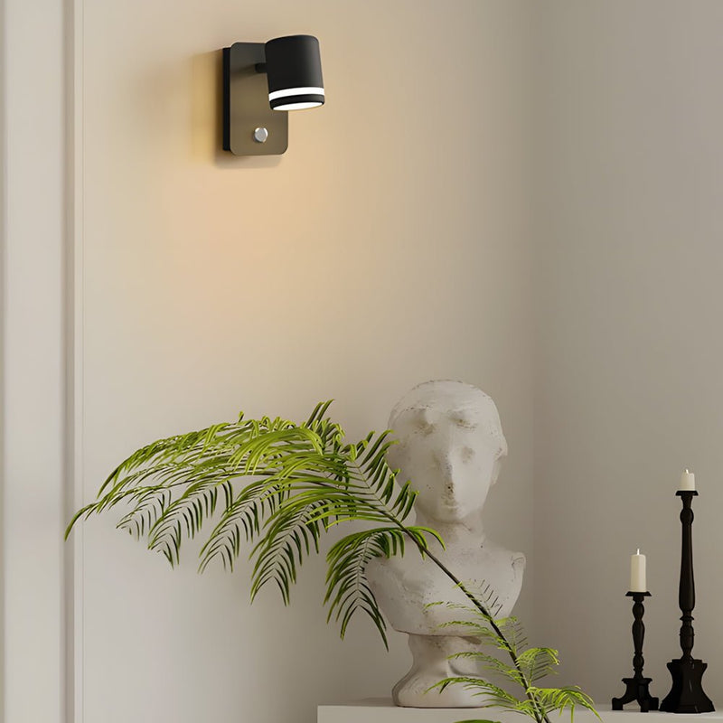 USB Rechargeable Rotatable Magnetic Wall Light - Versatile Bedside Spotlight with Adjustable Angle