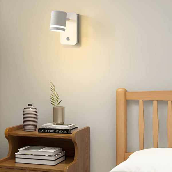 USB Rechargeable Rotatable Magnetic Wall Light - Versatile Bedside Spotlight with Adjustable Angle