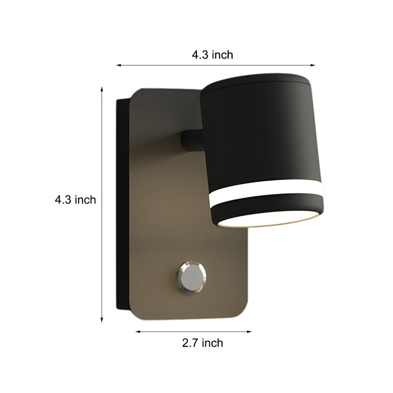 USB Rechargeable Rotatable Magnetic Wall Light - Versatile Bedside Spotlight with Adjustable Angle
