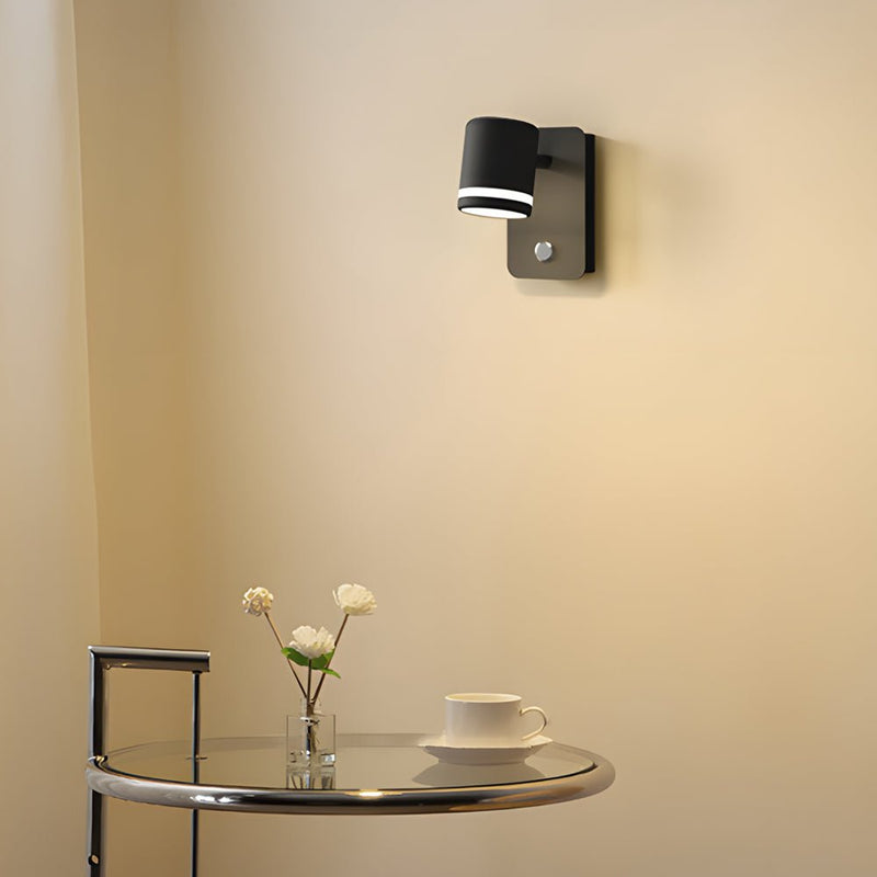 USB Rechargeable Rotatable Magnetic Wall Light - Versatile Bedside Spotlight with Adjustable Angle