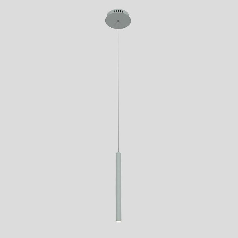 Modern Thin Stick Black Pendant Light with Integrated Downlight LED - Sleek Design for Contemporary Spaces