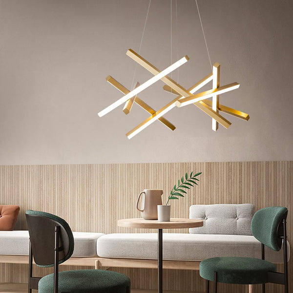 8-Light Modern LED Sputnik Chandelier - Stylish Ceiling Light Fixture for Contemporary Home Decor