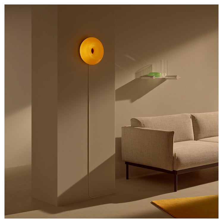 Modern Round Glass Wall Sconce Lamp - Stylish LED Lighting Fixture for Home Decor