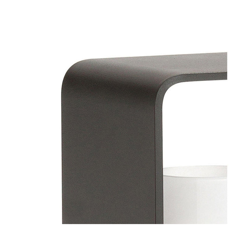 Modern Waterproof Black Rectangular Solar Lanterns - Stylish Outdoor Lighting for Gardens & Patios