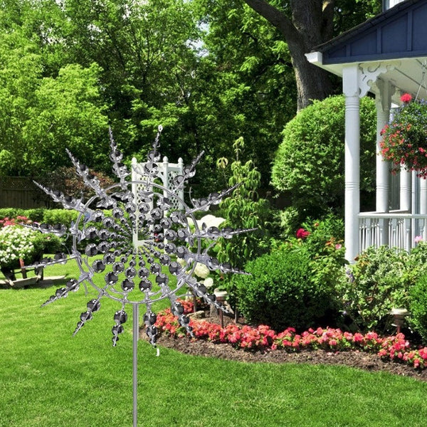 New Anti-Rust Kinetic Metal Windmill - Magical Wind Spinners for Outdoor Decor