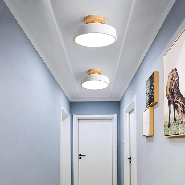 Modern Round 3-Step Dimming LED Flush Mount Ceiling Light - Stylish & Energy-Efficient Lighting Solution